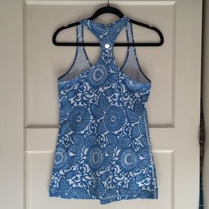 Lulu workout tank floral pattern